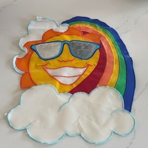 Garden appliqué flag - Summer